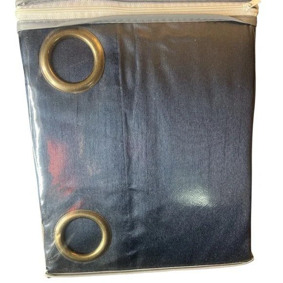 NAVY Carlyle Grommet Panel Window Curtain Total 76" x 84" NEW - Picture 5 of 6